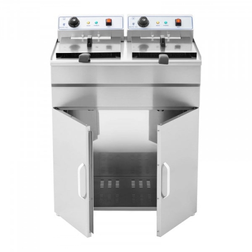 Friggitrice professionale con armadietto 2x6000W